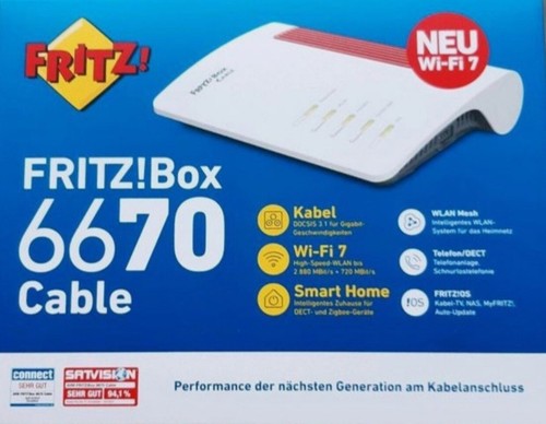Avm fritz box 6670 - 6670, cable