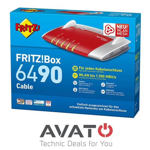 Avm fritzbox 6490 kabelmodem - 6490,
